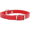 Dino Obroża Skórzana Dla Psa 10mm/27 cm Czerwona
