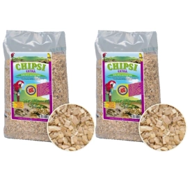 Chipsi Extra Zrębki Bukowe do Terrarium Klatki 2x10L