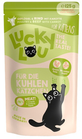 Lucky Lou Karma Dla Kociąt Drób Wołowina 125g