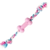 Duvo+ Zabawka Dla Szczeniąt TPR Pastel Kość z Liną 35cm