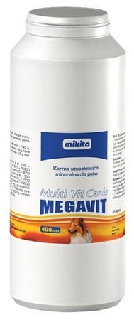 Mikita Megavit Multi-Vit Canis - witaminy, minerały i aminokwasy dla psów 400 tabl.
