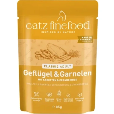 Catz Finefood Classic N17 dla Kota Drób Krewetki 85g