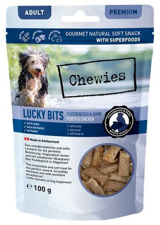 Chewies Lucky Bits Przysmak Dla Psa Okoń & Kurczak 100g