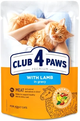Club4Ł Kot Saszetka 100g Adult Jagnięcina W Sosie