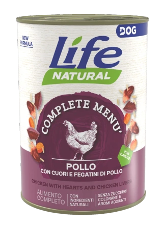 Life Dog Karma Mokra dla Psa Kurczak Serca Wątróbka 400g