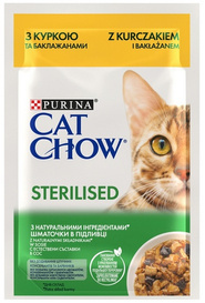 Purina Cat Chow Mokra Karma Dla Kota Sterilised Kura 85g