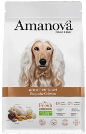 Amanova Exquisite Karma dla Psa Rasy Średnie Kurczak 12kg