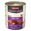 Animonda GranCarno Adult Rind Lamm Wołowina + Jagnięcina puszka 800g
