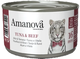 Amanova Mokra Karma dla Kota Tuńczyk Wołowina Bulion 70g