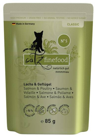 Catz Finefood Classic N05 Karma dla Kota Łosoś Drób 85g