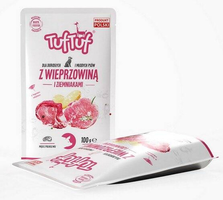 TUF TUF Karma dla psa Wieprzowina z Ziemniakami 100g