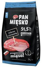 Pan Mięsko Karma Dla Szczeniąt Cielęcina Przepiórka Chrupki L 3kg