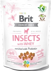 Brit Crunchy Snack Insects 200g, przysmak dla szczeniąt