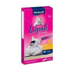Vitakraft Cat Liquid-Snack z Kurczakiem 6x15g