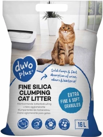 Duvo+ Silica Clumping Żwirek Silikonowy Dla Kota 6kg 16L