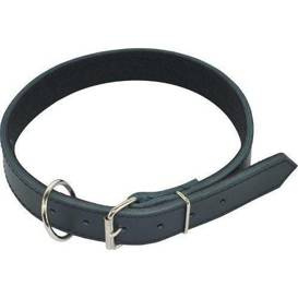 Chaba Skórzana Obroża Dla Psa 30/75cm Czarna