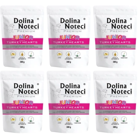 Dolina Noteci Karma Dla Szczeniąt Serca Indyka 6x300g