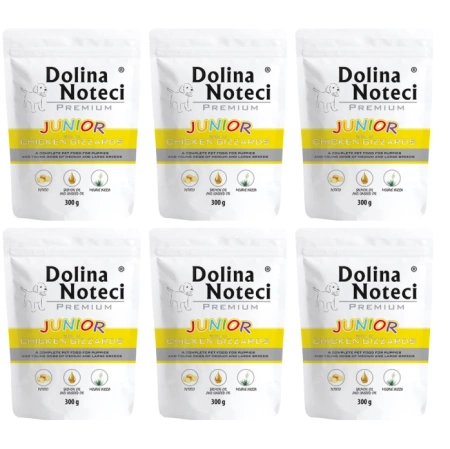 Dolina Noteci Karma Dla Szczeniąt Żołądki z Kurczaka 6x300g
