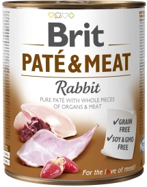 Brit Pate & Meat Dog Rabbit puszka 800g