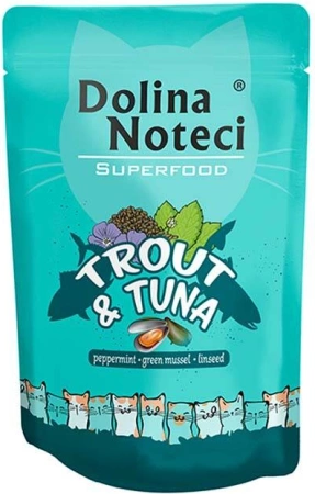 Dolina Noteci Superfood Kot Pstrąg i tuńczyk saszetka 85g