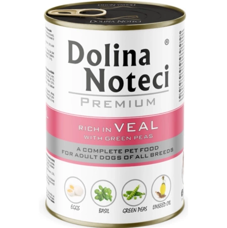 Dolina Noteci Karma Dla Psa Cielęcina Groszek 400g