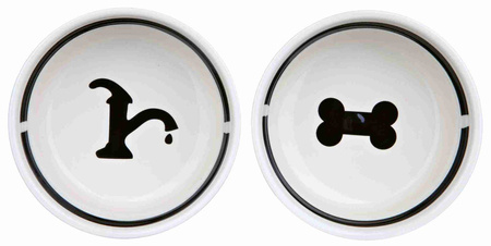 Trixie Miski Dla Psa Ceramiczne 0,6l na Stojaku