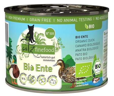 Catz Finefood Bio Karma Dla Kota Kaczka 200g