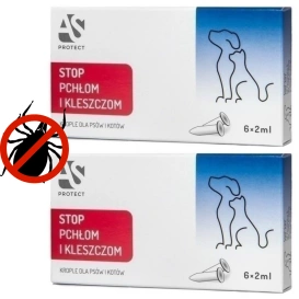 As ZooArt Krople dla Psa Kota na Pchły Kleszcze Wszy 2szt