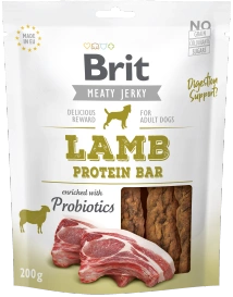 Brit Jerky Snack Lamb Protein bar 200g, przysmak dla psa