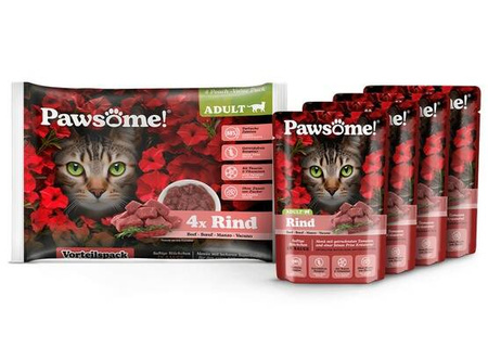 Pawsome Karma Dla Kota Rind Wołowina Saszetki 4x85g