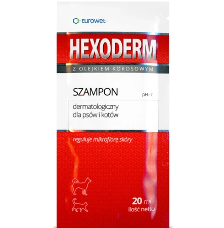 Hexoderm Szampon Dla Psa Dermatologiczny 5x20ml