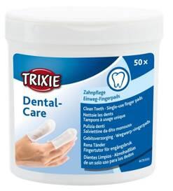 Trixie Dental Nakładki Do Czyszczenia Zębów Psa 50szt