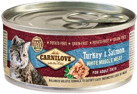 Carnilove Cat Turkey & Salmon - indyk i łosoś puszka 100g