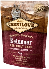 Carnilove Cat Reindeer Energy & Outdoor - renifer 400g