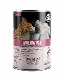 Pet Republic Kot Puszka 400g Wołowina Sos