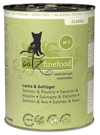 Catz Finefood Classic N05 Karma dla Kota Łosoś Drób 400g