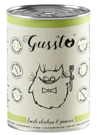 Gussto Mokra Karma dla Kota Kurczak Krewetki 400g