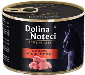 Dolina Noteci Premium Kot Bogata w cielęcinę puszka 185g