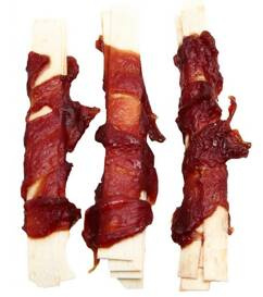 Adbi Przysmak Dla Psa Paski z Ryby Owijane Kaczką 500g