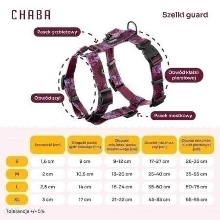 Chaba Szelki Guard dla Psa S Lakota 1,6/26-35cm
