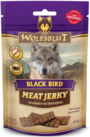 Wolfsblut Dog Meat Jerky Black Bird Przysmak Dla Psa 80g