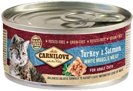 Carnilove Cat Turkey & Salmon - indyk i łosoś puszka 100g