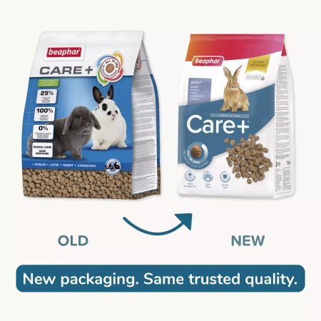 Beaphar Care+ Sucha Karma dla królika, Pełnoporcjowa 1,5kg