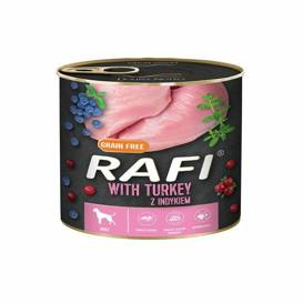 Rafi Pies Puszka 800g Indyk, Borówka, Żurawina, karma dla psa