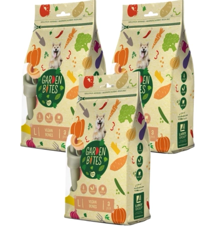 Garden Bites Vegan Bones Przysmak Dla Psa S 3x340g