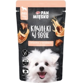 Pan Mięsko Mokra Karma Dla Psa Cielęcina Królik Sos 150g