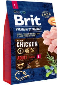 Brit Premium By Nature Adult L Large 3kg