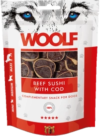 Woolf Przysmak Pies Beef Sushi With Cod, 100g