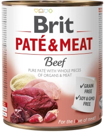 Brit Pate & Meat Dog Beef puszka 800g