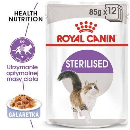 Royal Canin Sterilised Karma Mokra Dla Kota w Galaretce 85g